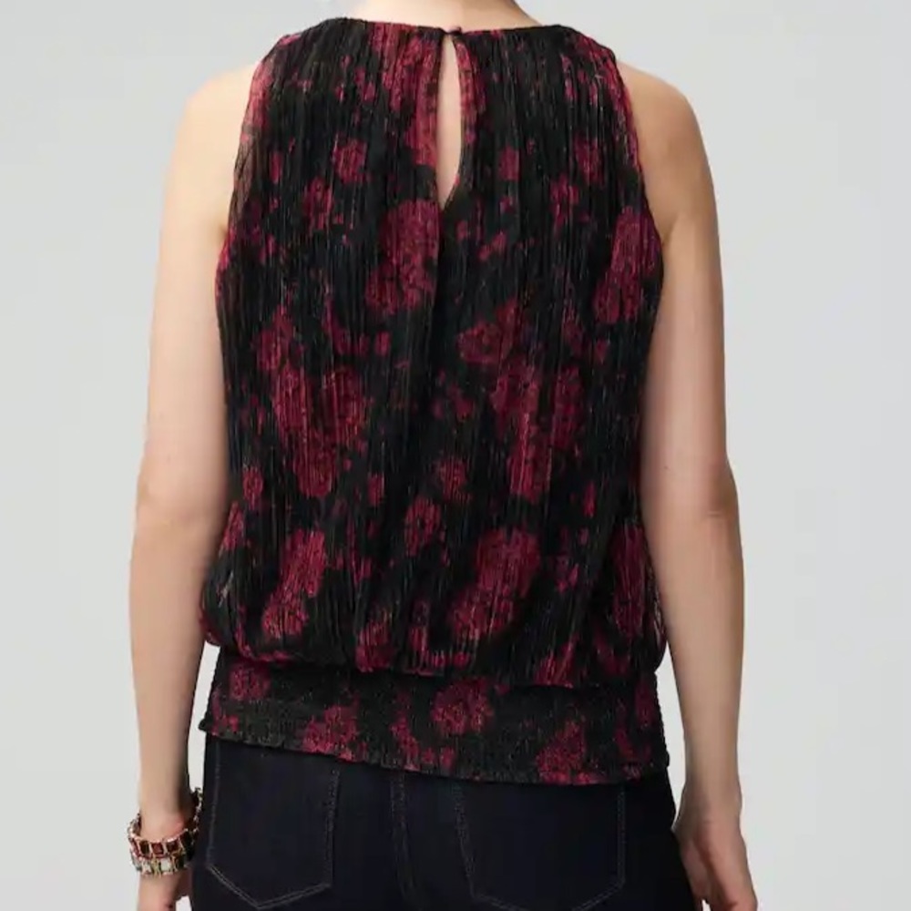 WHBM • Smocked Waist Sleeveless Top - Picture 3 of 13
